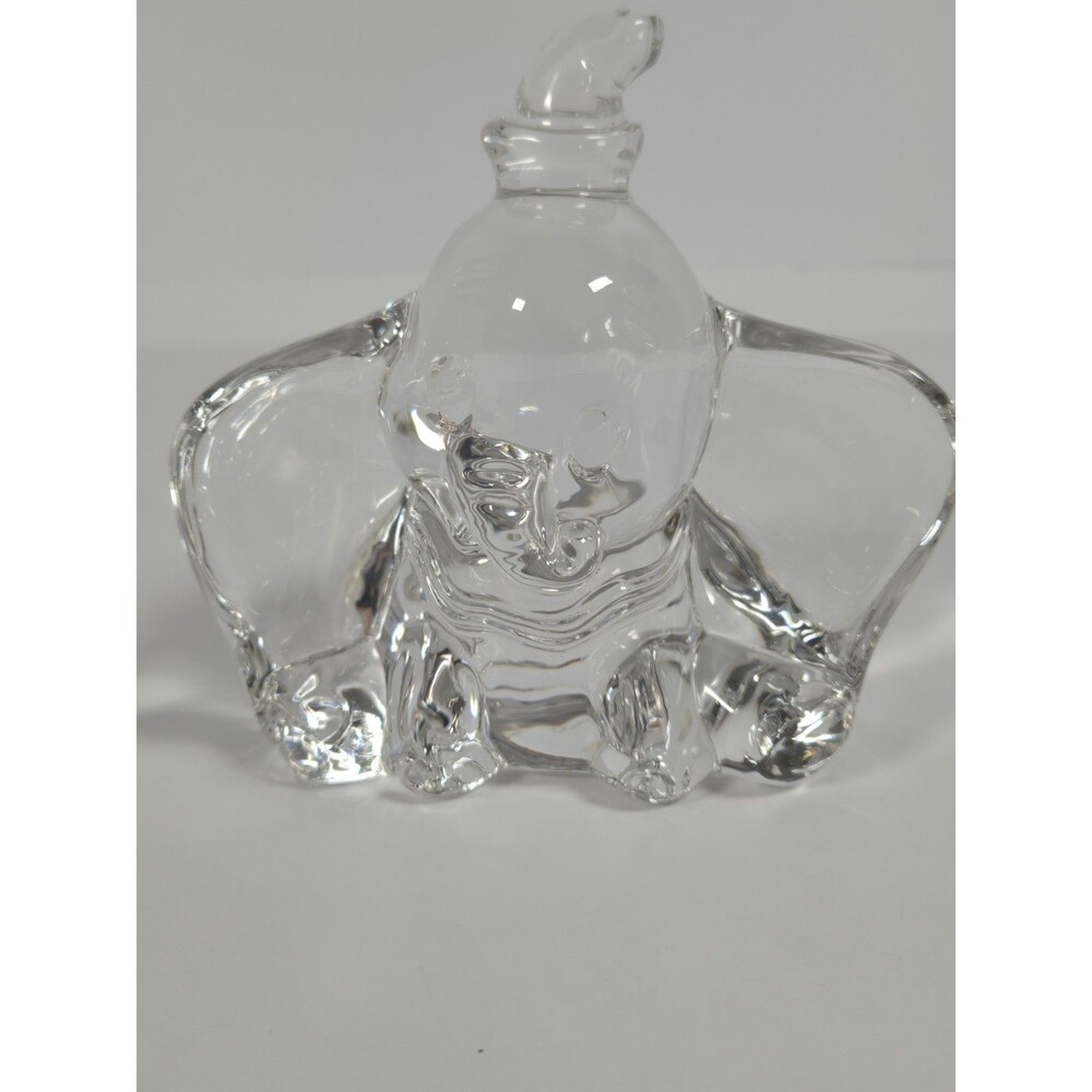 Vintage Disney Dumbo Lead Crystal Figurine 24% PbO Belgium Elephant 4.75in